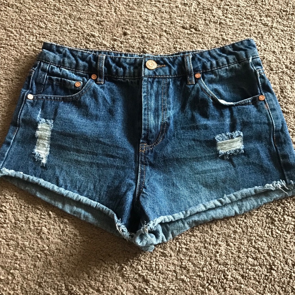 Denim shorts